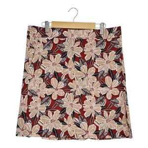 Rip Skirt In Terracotta Floral Hook And Loop Quick Dry Wrap Size Large